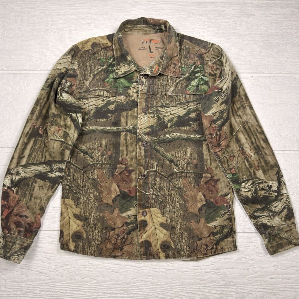 RedHead Silent Hide Youth L Button Down Long Sleeve Camouflage Boy Hunting Shirt